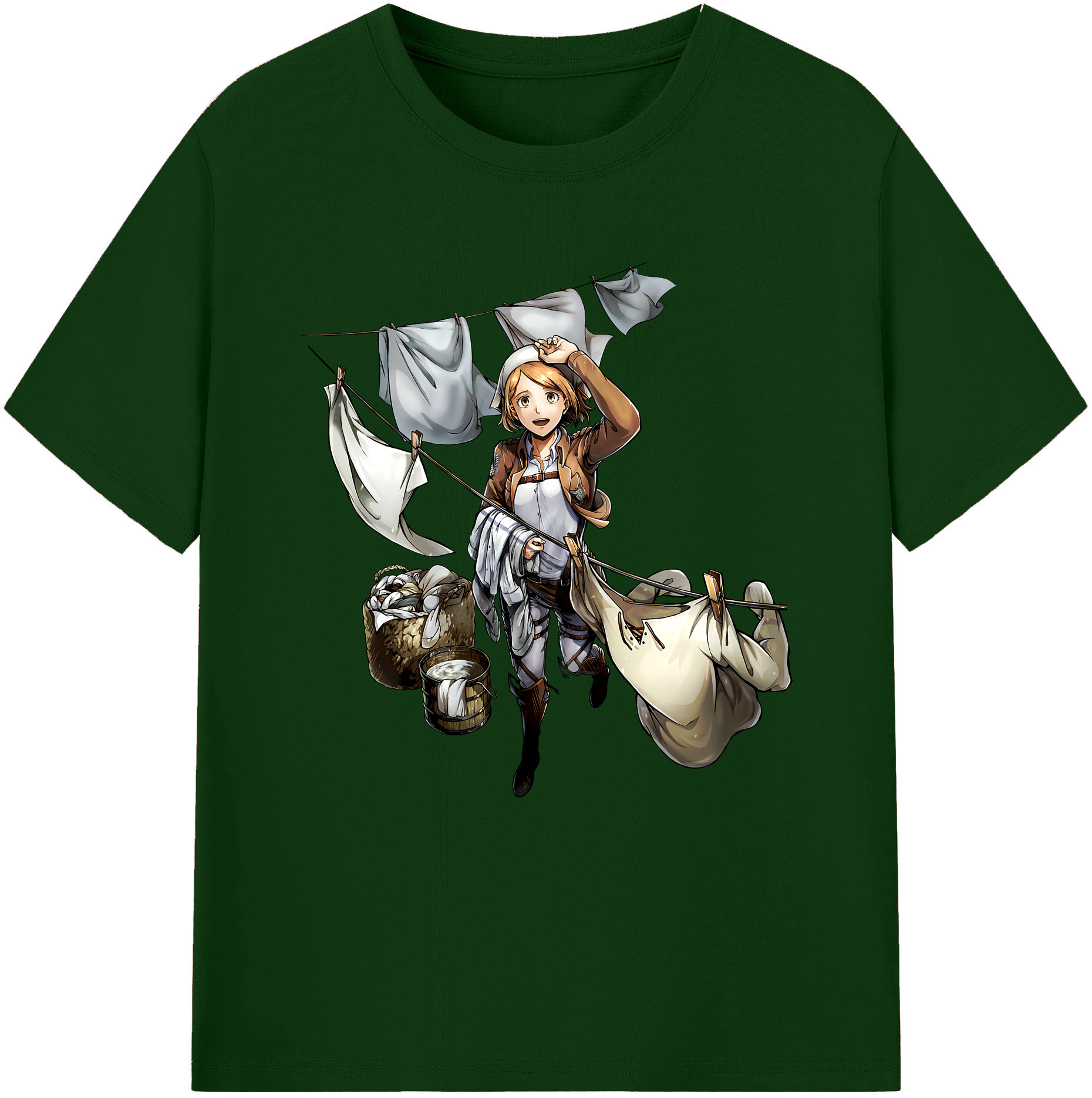 （画像用） 進撃の巨人 ペトラ·ラル Attack on Titan Petra Rall 綿100％半袖Tシャツ（フロントプリント）